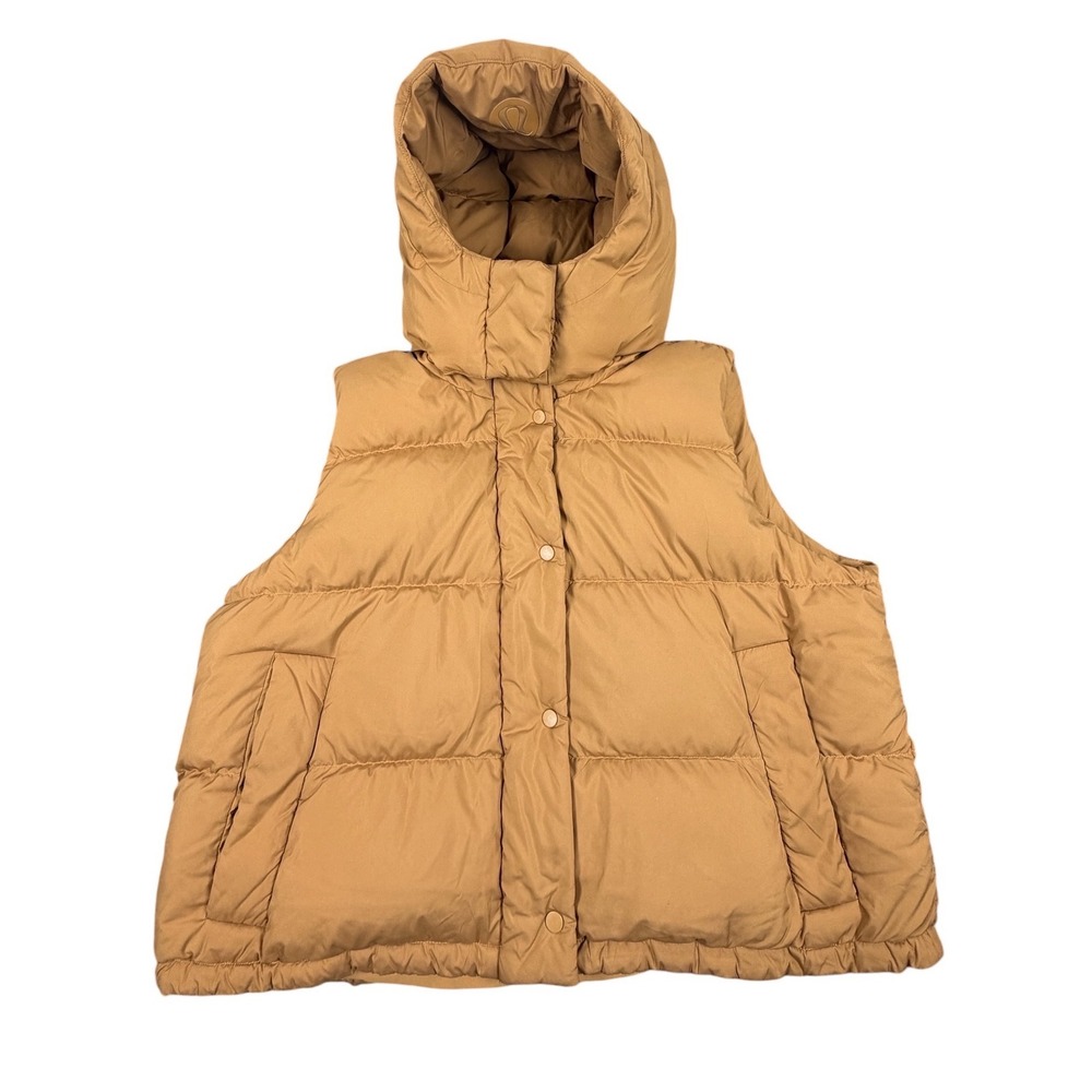 Lululemon Wunder Puff Super Cropped Vest Filbert Tan Women's Size 12